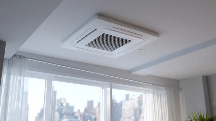Ceiling air vent in a quiet Santa Monica apartment